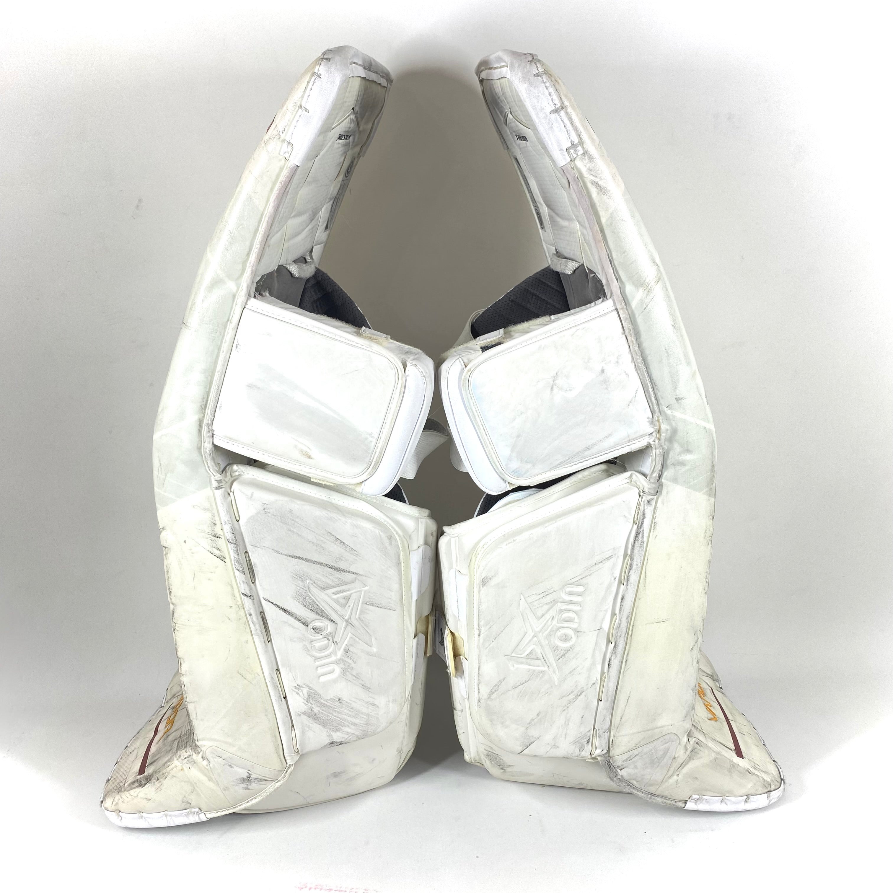 Bauer Vapor 1X OD1N - Jambières de gardien Pro Stock d'occasion (blanches)